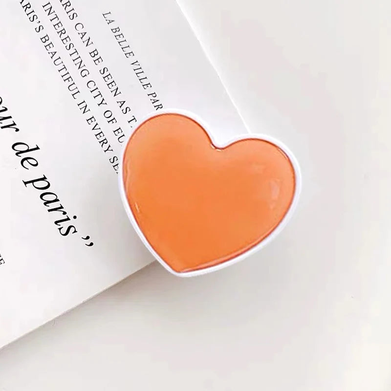 Heart-Shaped Universal Phone Socket Grip Stand for iPhone & Samsung