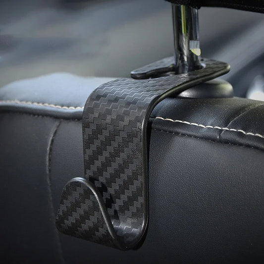 4-Piece Car Headrest Bag Hooks and Seat Organizer Clips