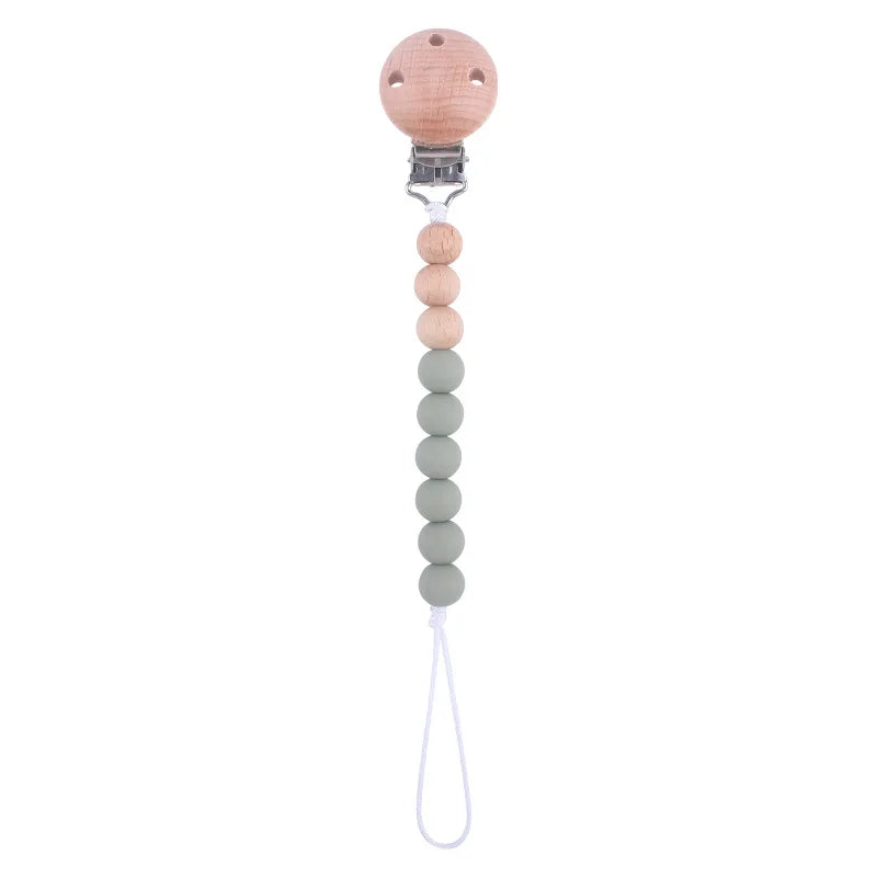 Silicone Bead Pacifier Clip Anti-Drop Chain