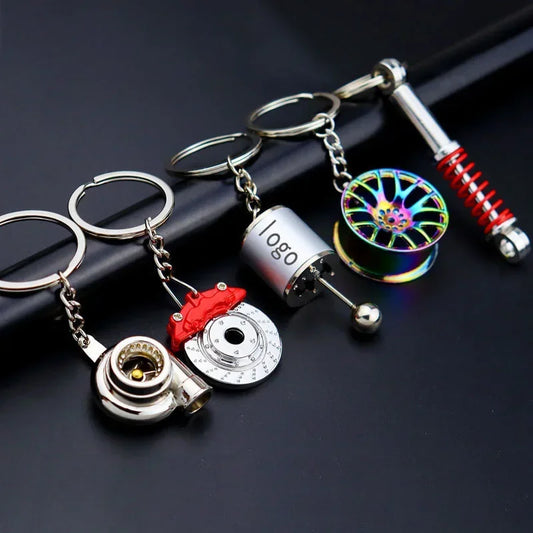 Gearbox Gear Head Metal Keychain for Car Keys
