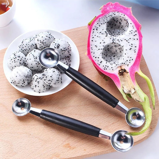 Double-Headed Stainless Steel Melon Baller and Fruit Scoop