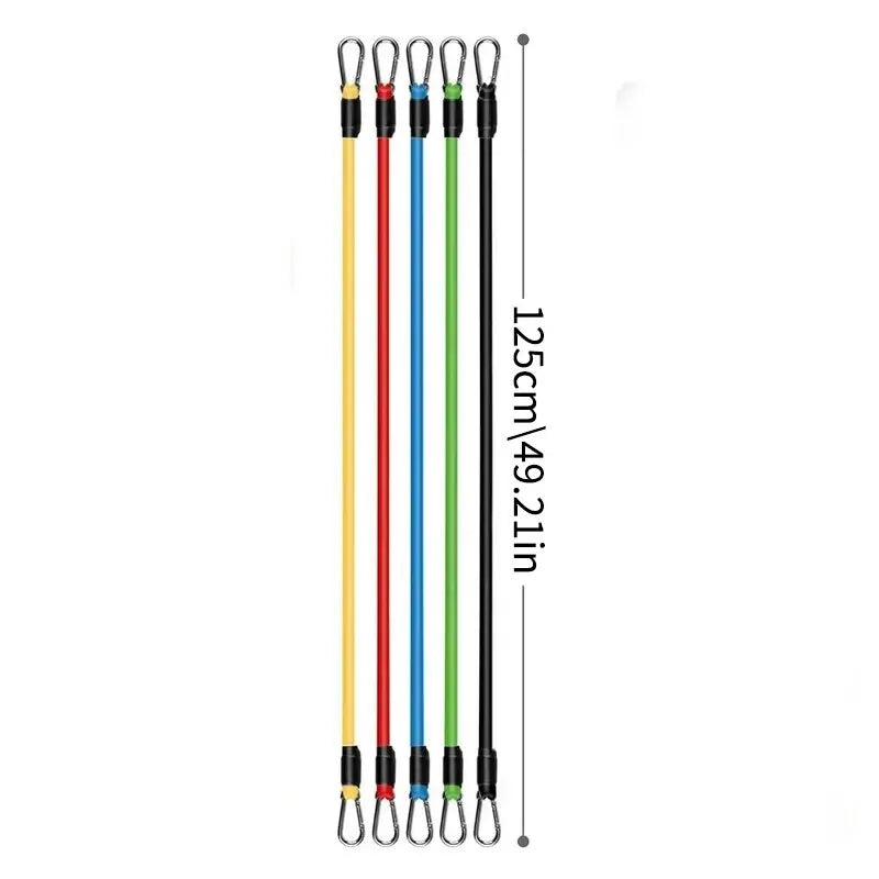 11-Piece TPE Resistance Band Set with Handles, Door Anchor & Carry Bag