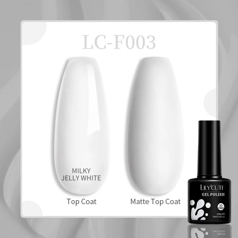 LILYCUTE 7ml UV LED Gel Nail Polish with 129 Color Options