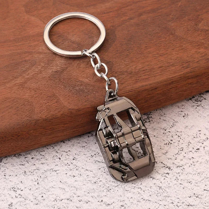 Gearbox Gear Head Metal Keychain for Car Keys
