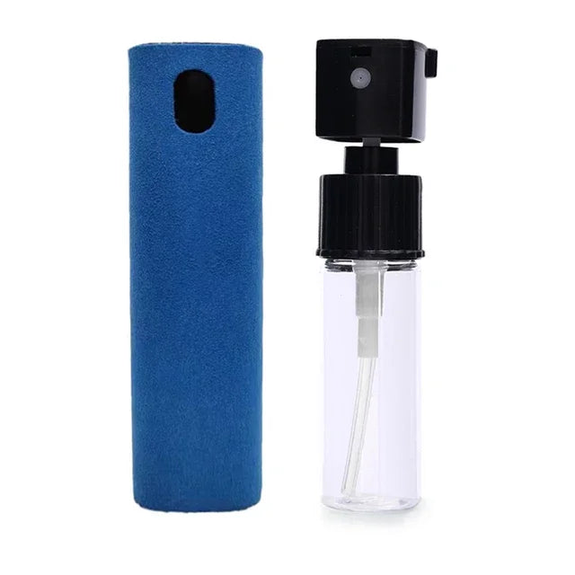 2-in-1 Microfiber Screen Cleaner Spray Bottle for Phones & Glasses