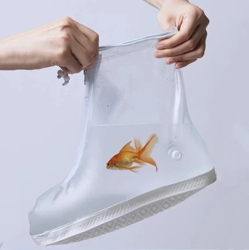 Reusable Waterproof Shoe Covers with Non-Slip PVC Protection
