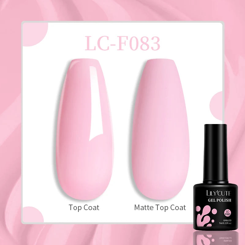 LILYCUTE 7ml UV LED Gel Nail Polish with 129 Color Options