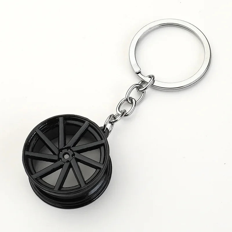 Gearbox Gear Head Metal Keychain for Car Keys