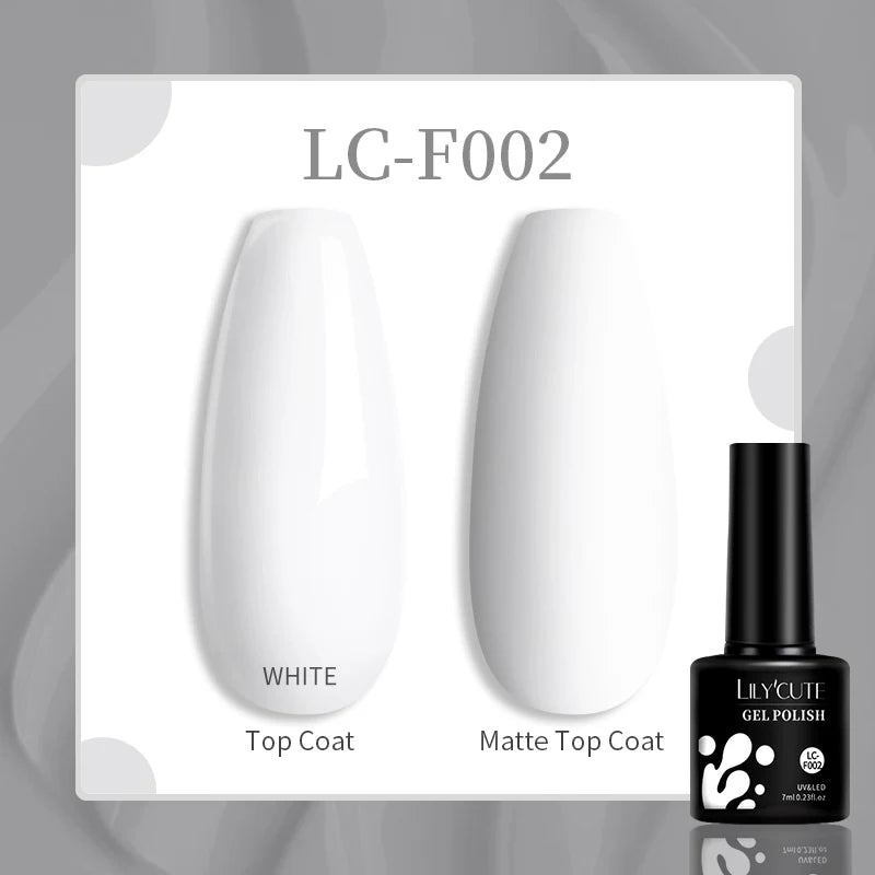 LILYCUTE 7ml UV LED Gel Nail Polish with 129 Color Options