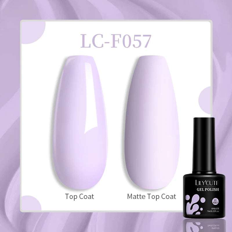 LILYCUTE 7ml UV LED Gel Nail Polish with 129 Color Options