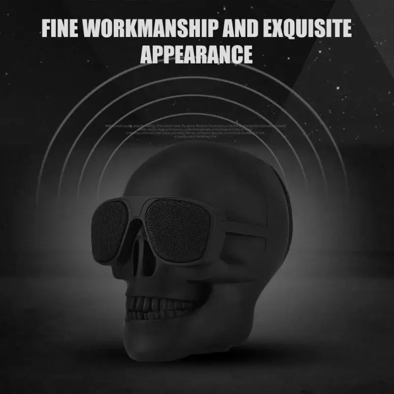 Mini Skull Bluetooth Speaker - 5W Wireless Cartoon Audio