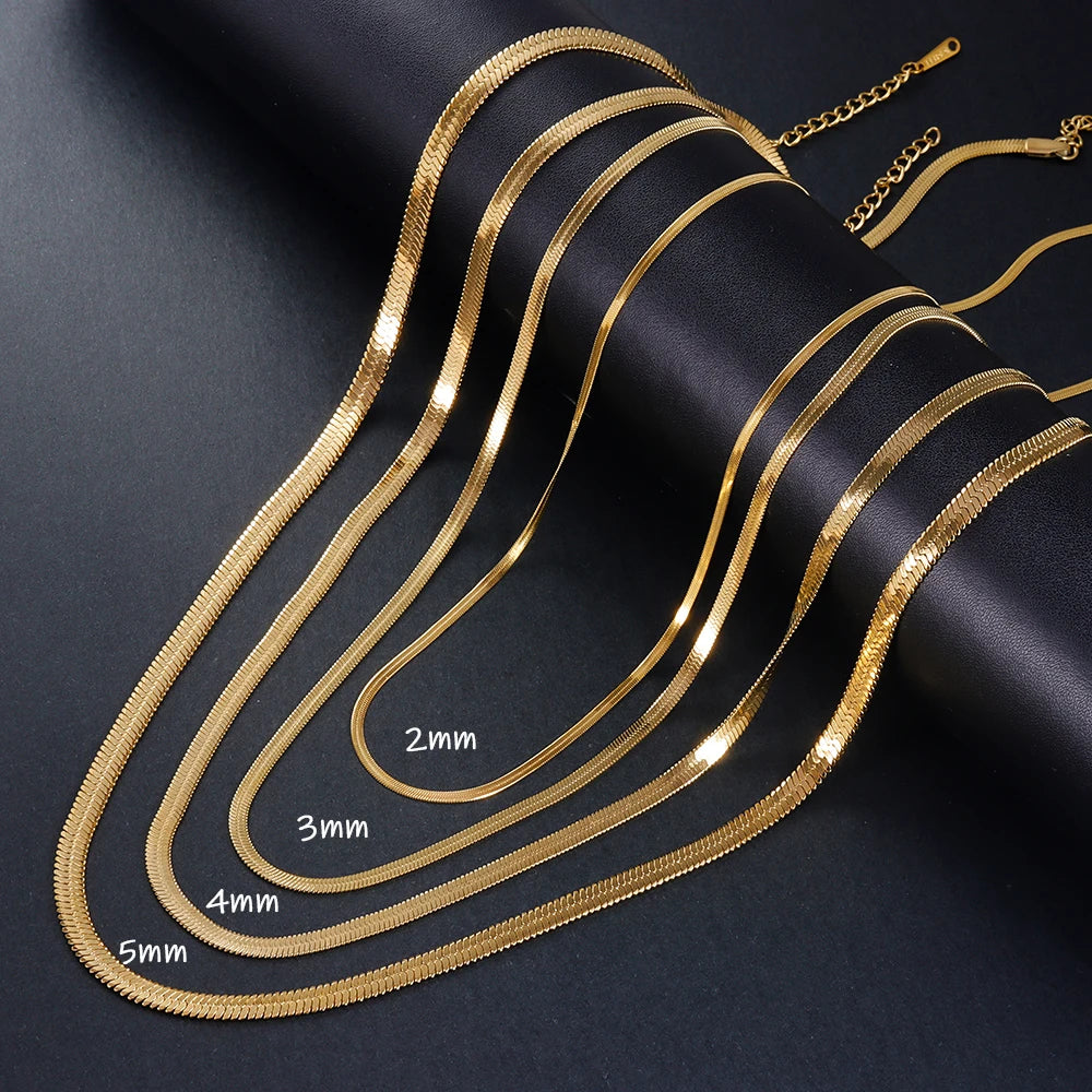 316L Stainless Steel Snake Chain Necklace