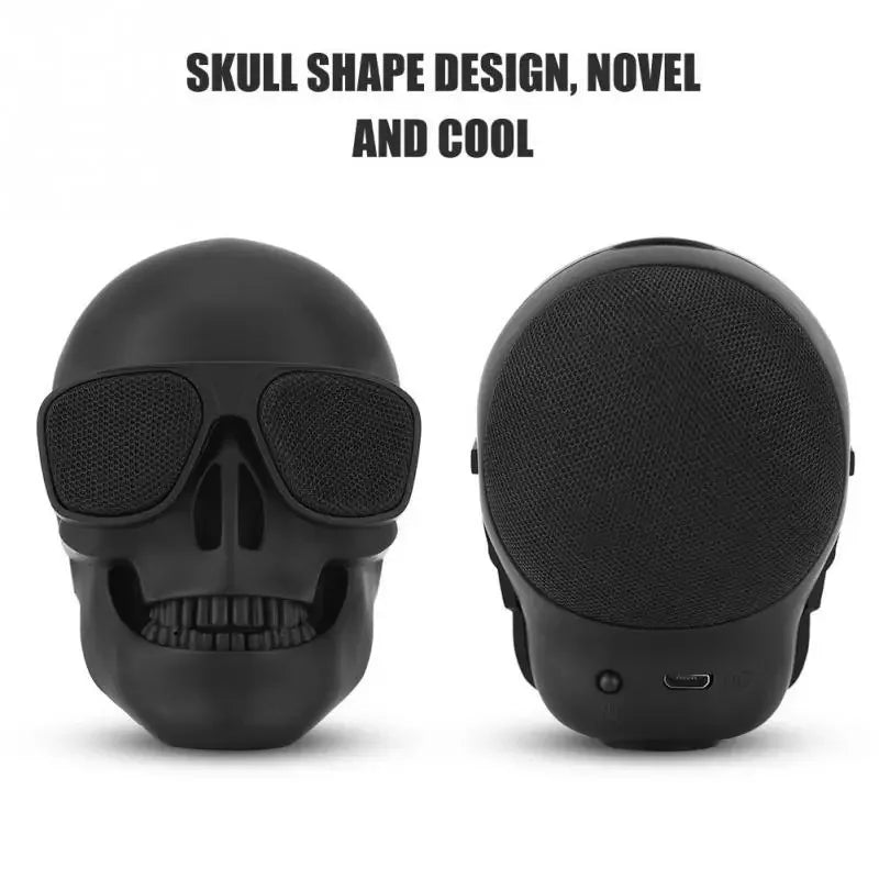 Mini Skull Bluetooth Speaker - 5W Wireless Cartoon Audio