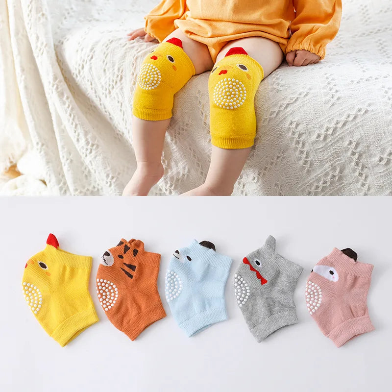 Baby Cotton Anti-Slip Crawling Knee Pads