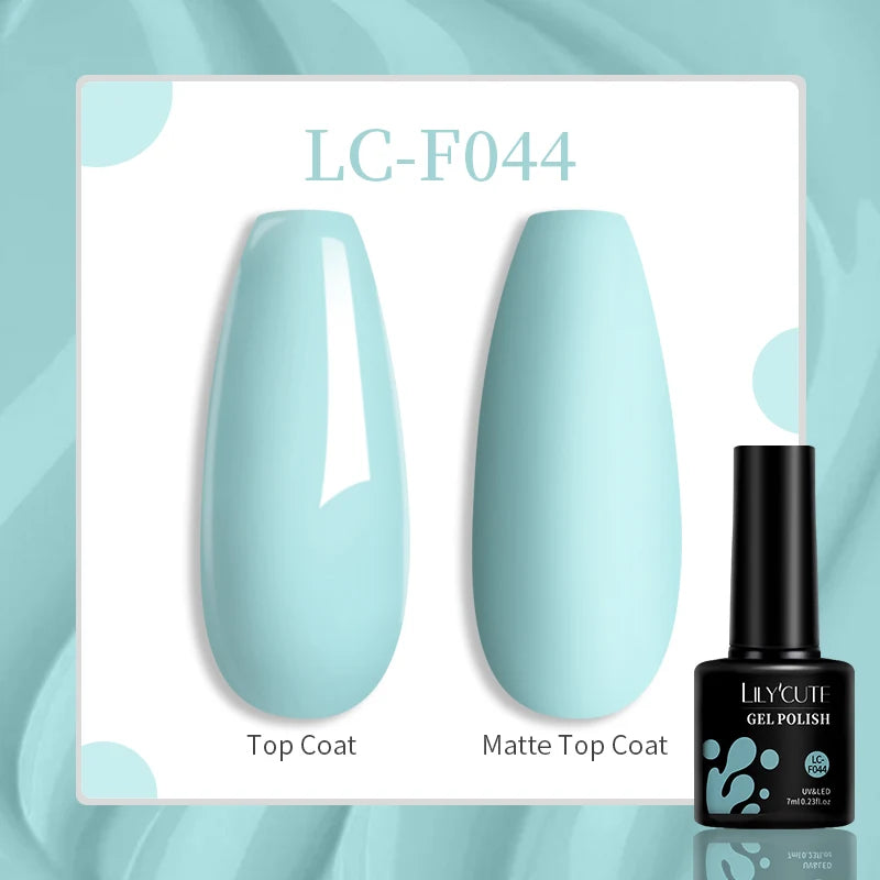 LILYCUTE 7ml UV LED Gel Nail Polish with 129 Color Options