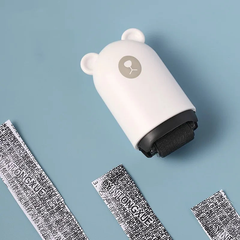Privacy Protection Roller Stamp for Documents
