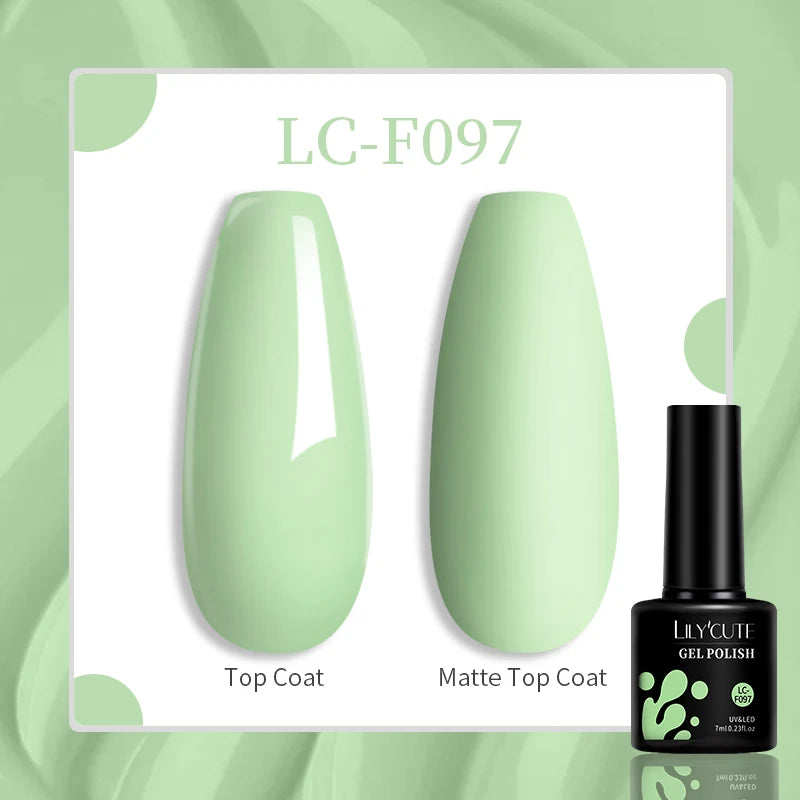 LILYCUTE 7ml UV LED Gel Nail Polish with 129 Color Options