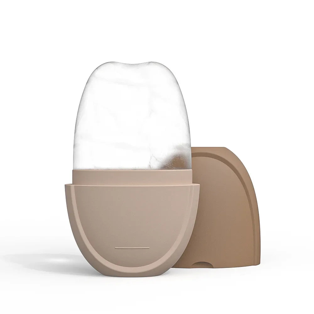 Facial Ice Roller and Gua Sha Cube - Cooling Skin Care Tool