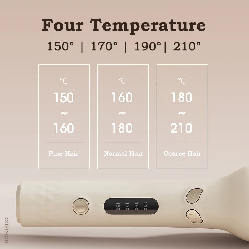 Automatic 28mm Ceramic Ionic Hair Curler - Anti-Tangle Rotating Styler