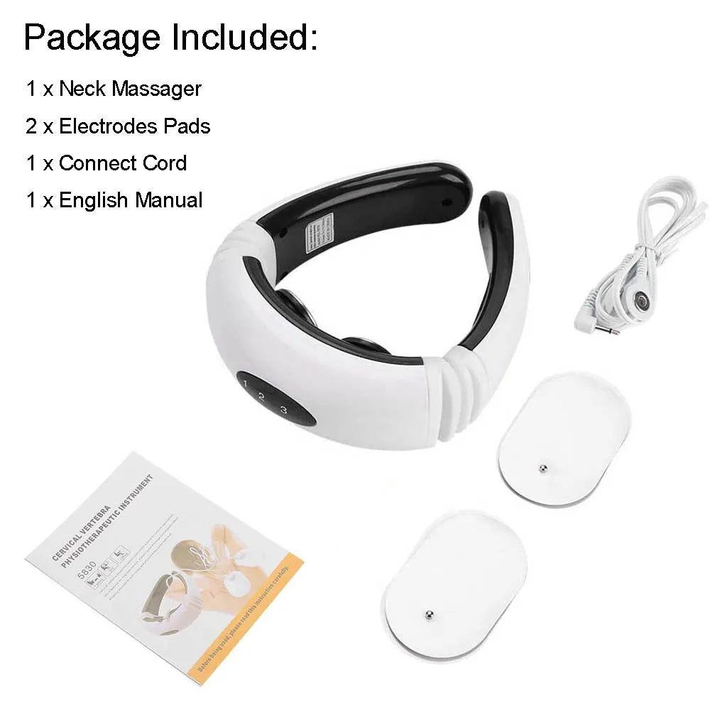 Electric Neck and Shoulder Massager - Heated Muscle Relaxation Tool