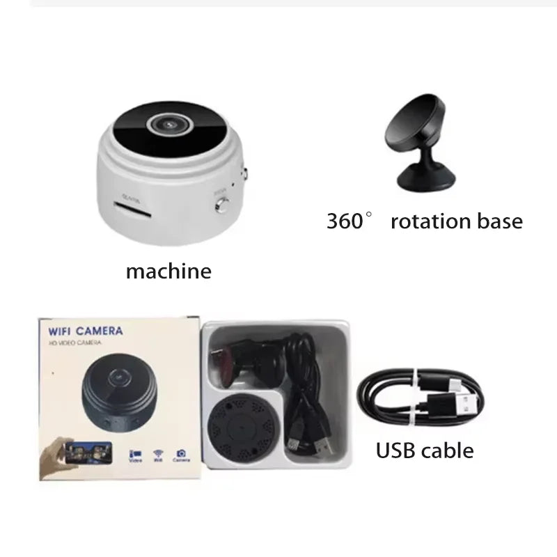 A9 WiFi Mini Security Camera - 1080P Smart Monitoring Recorder