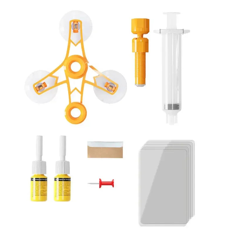DIY Windshield Crack Repair Kit - Glass Scratch Resin Tool