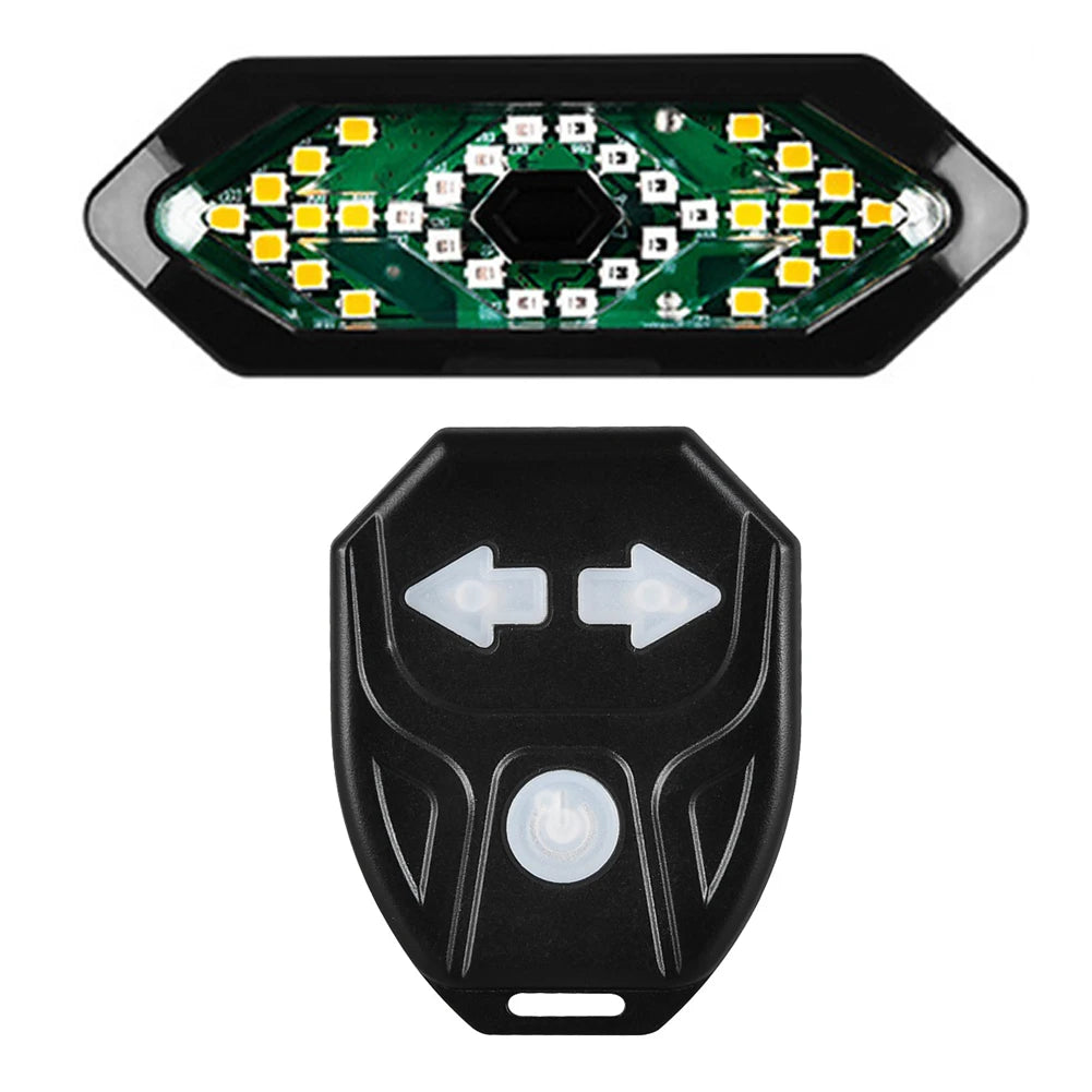 Rechargeable Bike Tail Light with Turn Signals & Wireless Remote