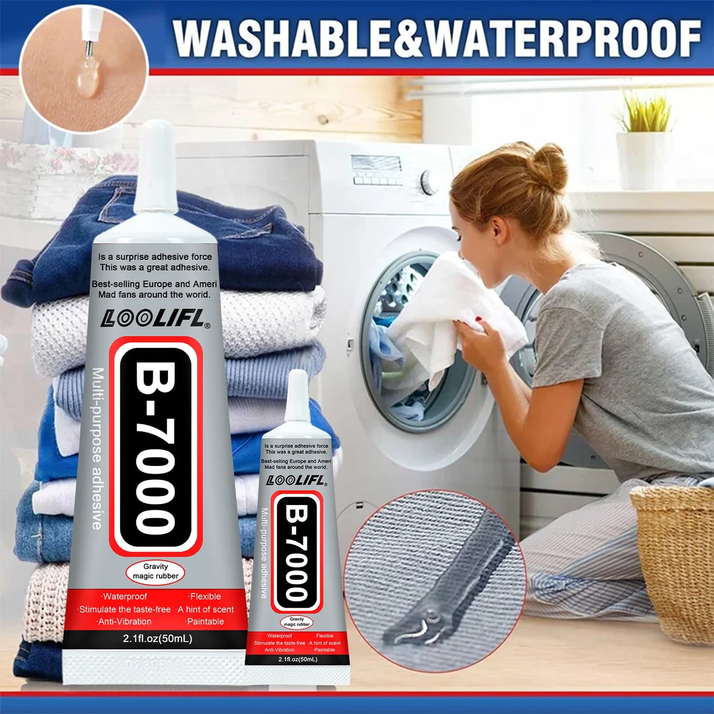 Quick-Drying Waterproof Fabric Repair Glue