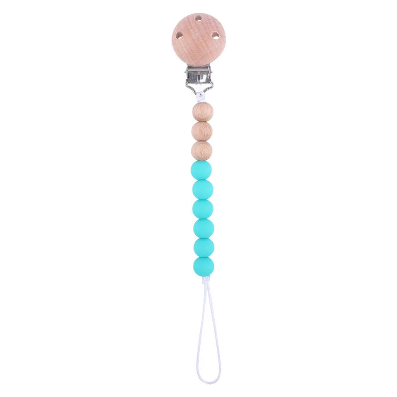 Silicone Bead Pacifier Clip Anti-Drop Chain