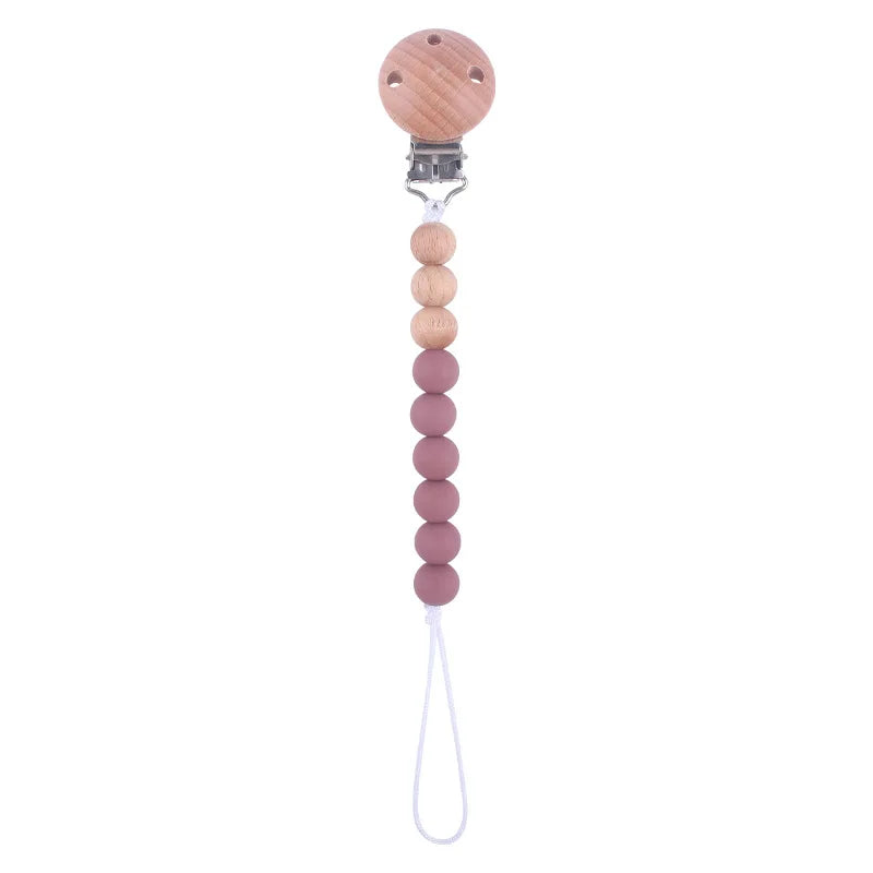 Silicone Bead Pacifier Clip Anti-Drop Chain
