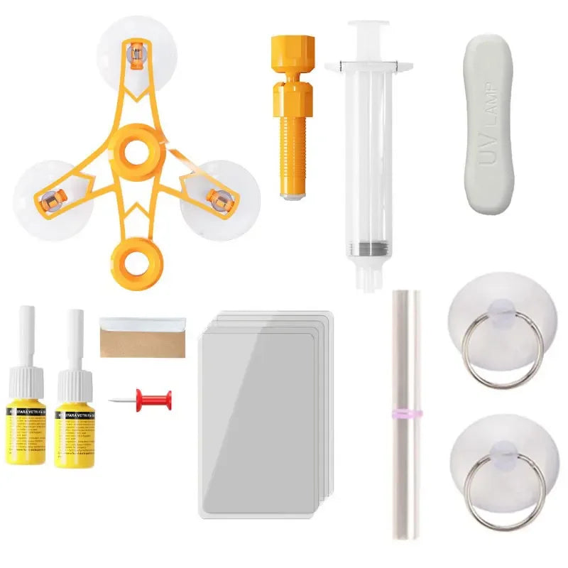DIY Windshield Crack Repair Kit - Glass Scratch Resin Tool