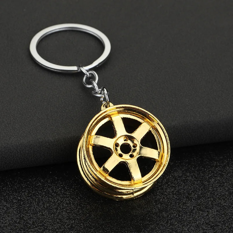 Gearbox Gear Head Metal Keychain for Car Keys