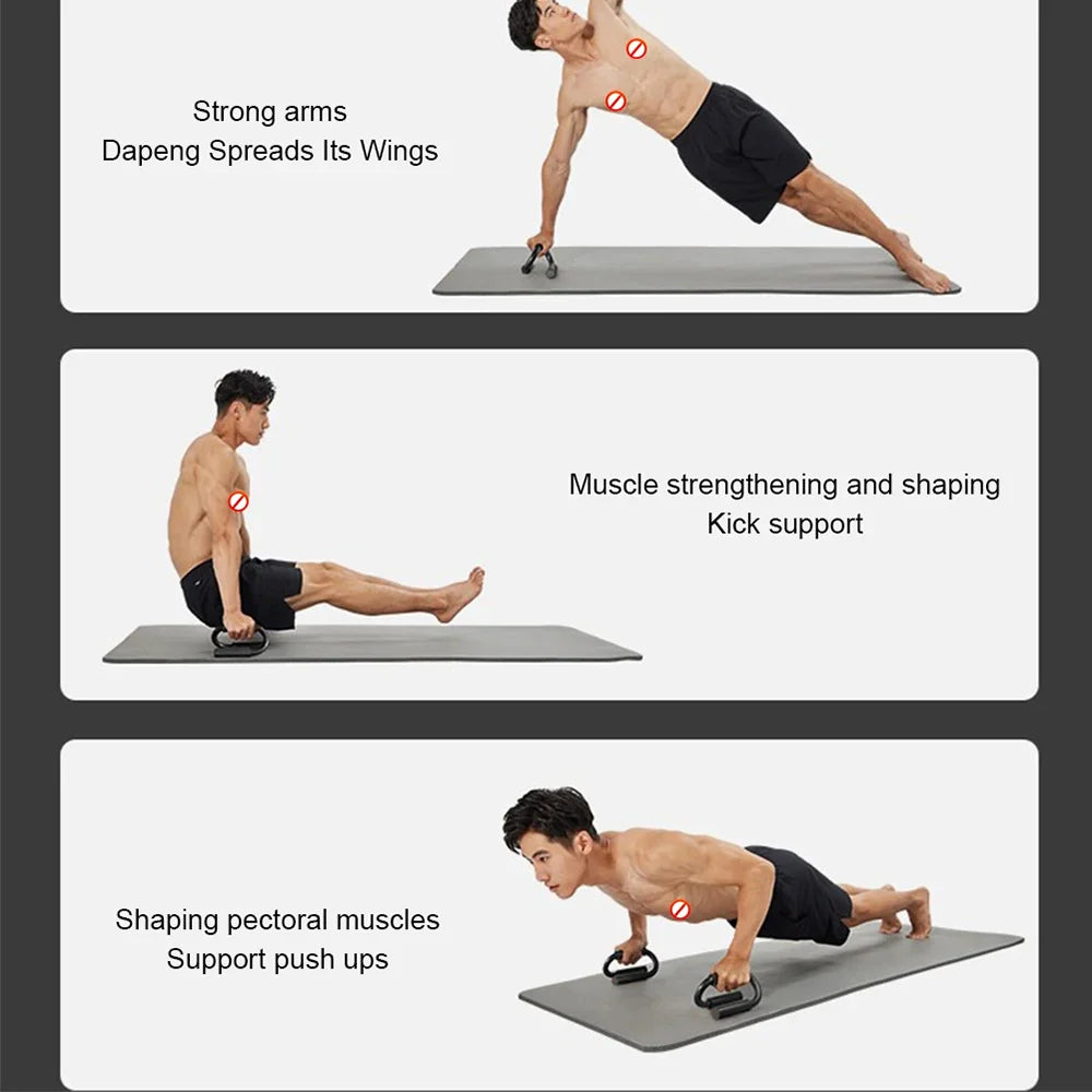 S-Shape Push-Up Bars with Foam Handles for Chest & Arm Training