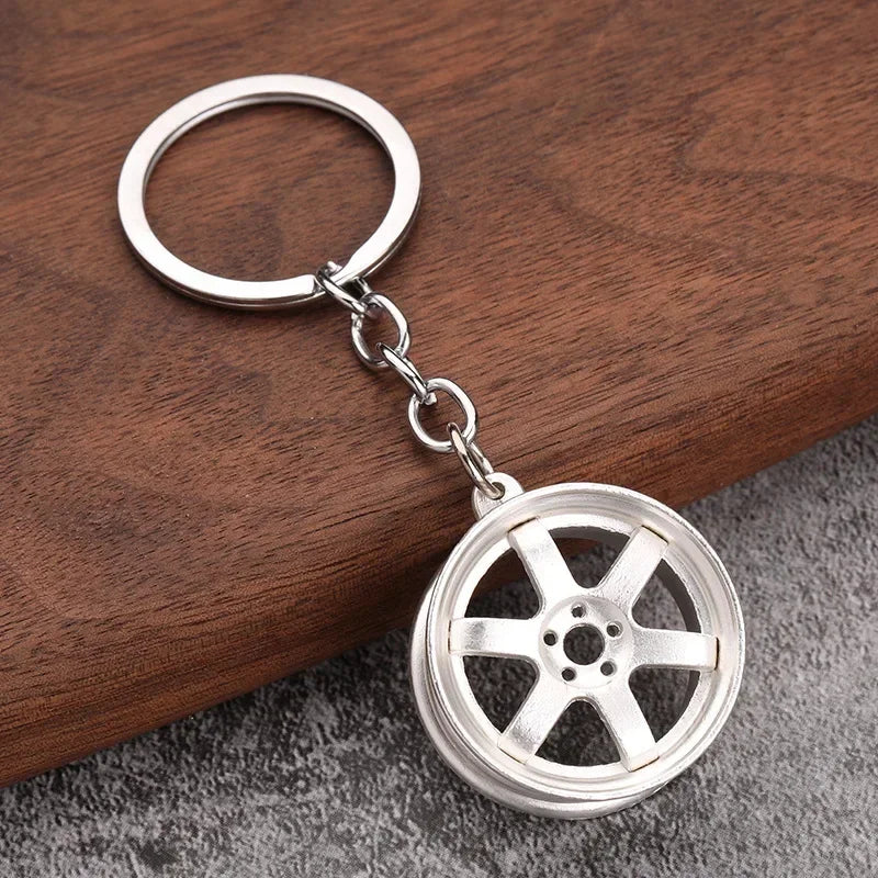 Gearbox Gear Head Metal Keychain for Car Keys