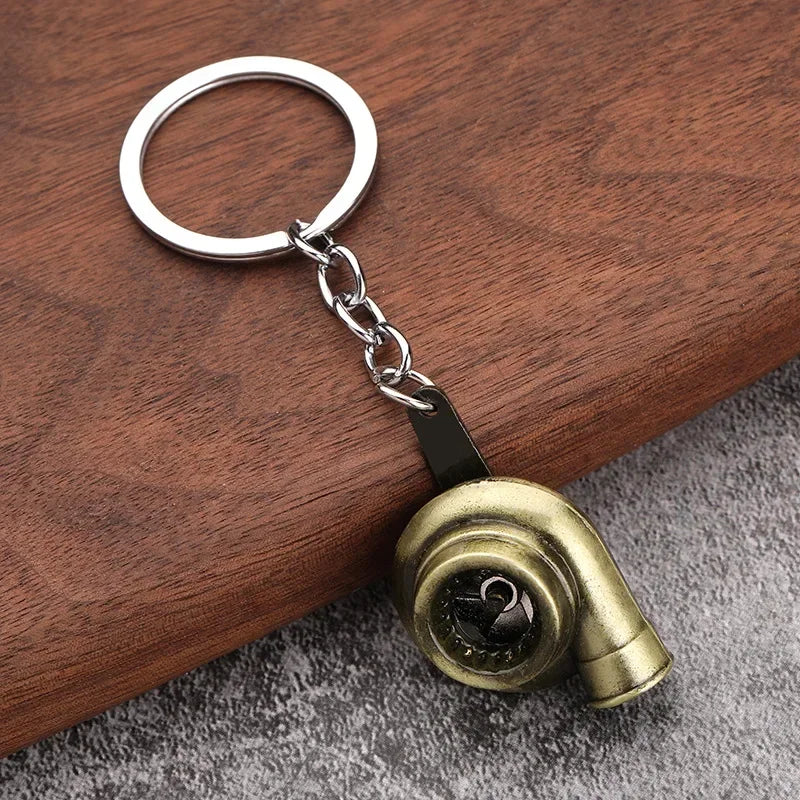 Gearbox Gear Head Metal Keychain for Car Keys