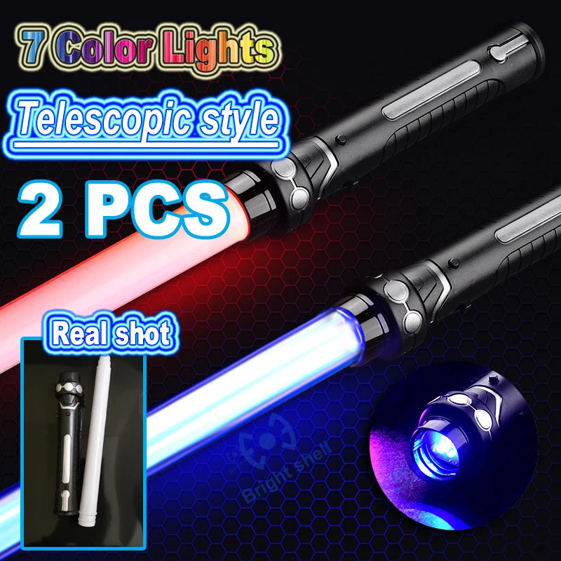 RGB Lightsaber Laser Sword Toy - 7 Color Flashing Saber Gift