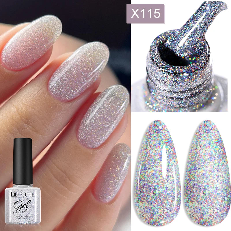 LILYCUTE 5ml Reflective Glitter Nail Liner Gel - Sparkle Art Polish