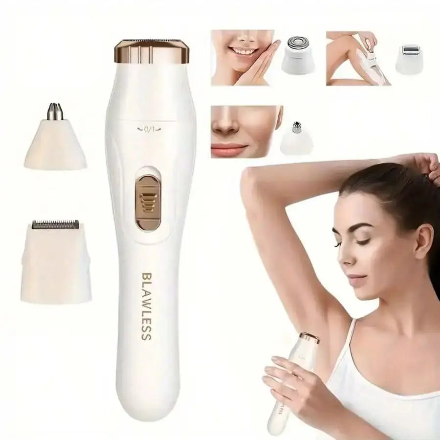 Rechargeable Cordless Lady Shaver for Face, Bikini, and Leg Hair Removal
