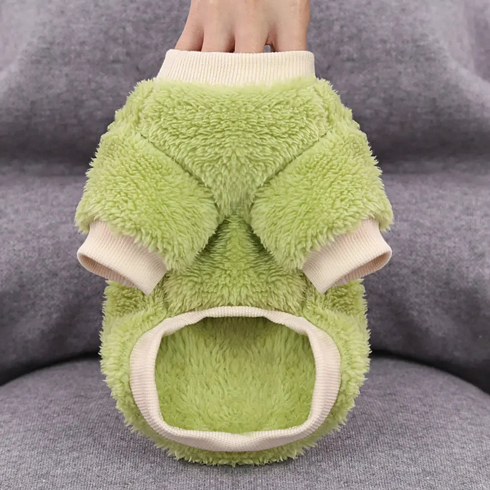 Warm Fleece Hoodie Clothes for Small Dogs, Puppies & Chihuahuas