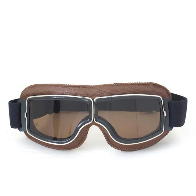 Retro Windproof Motorcycle Glasses - Folding Helmet Sunglasses
