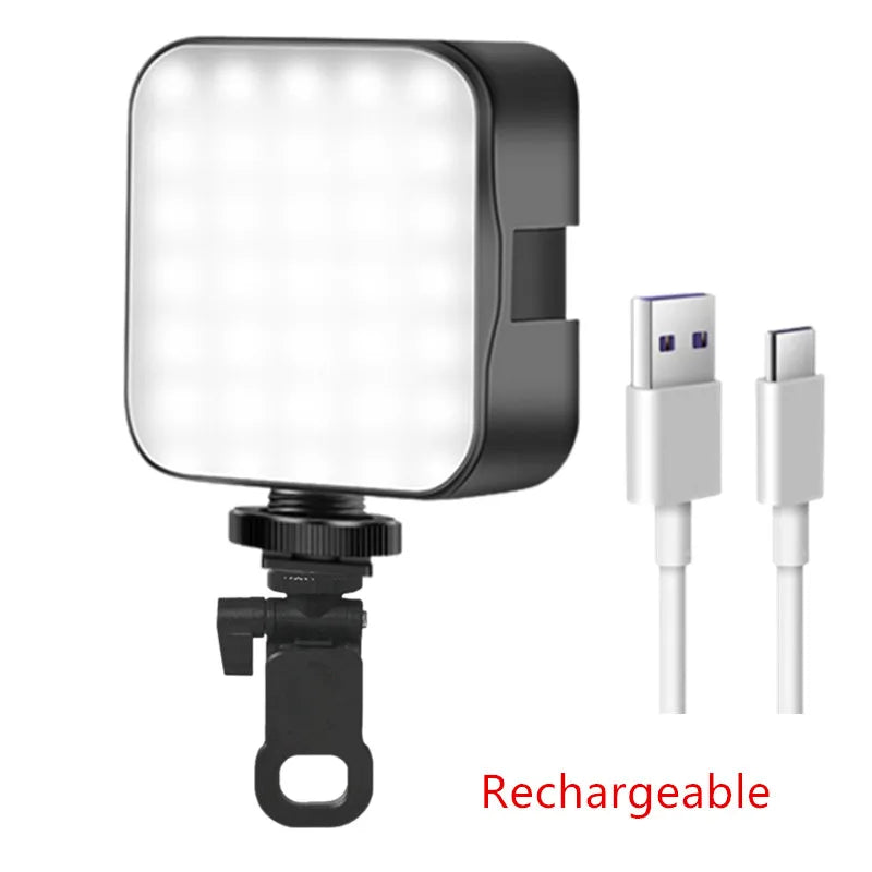 Pocket LED Clip-On Selfie Ring Light