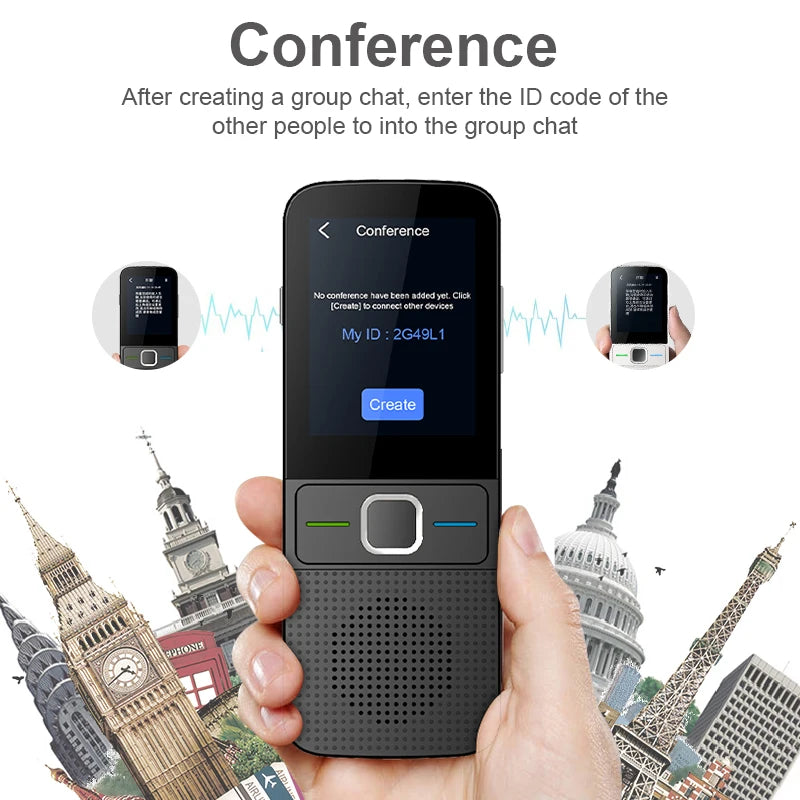 T10 Smart Voice Translator with 137 Languages and Real-Time Translation