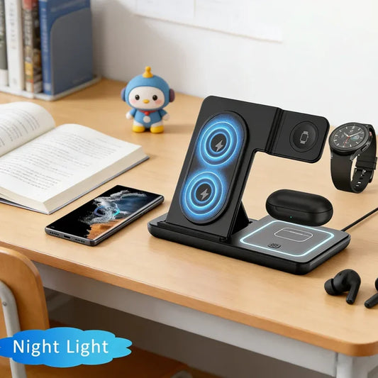 3-in-1 Foldable Wireless Charger Station for Samsung