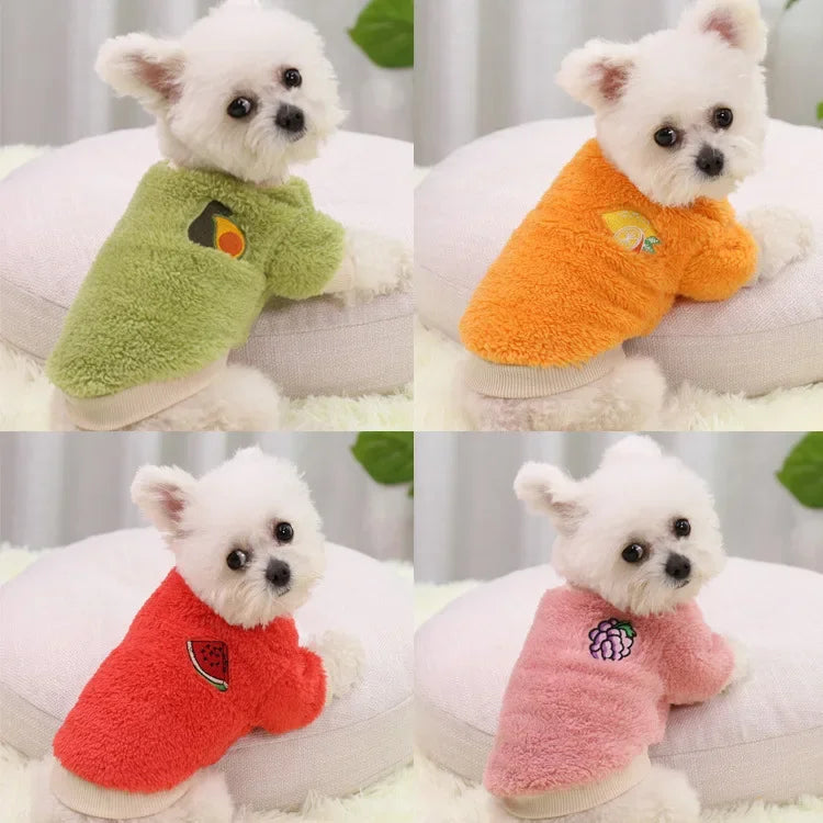 Warm Fleece Hoodie Clothes for Small Dogs, Puppies & Chihuahuas