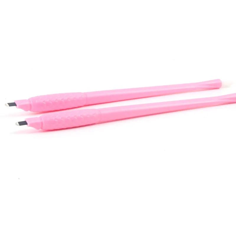 10-Piece Disposable Microblading Eyebrow Pen Set with 18U Blade