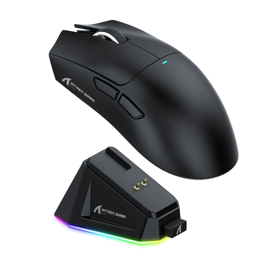 Attack Shark X11 Wireless Gaming Mouse - Tri-Mode RGB Dock