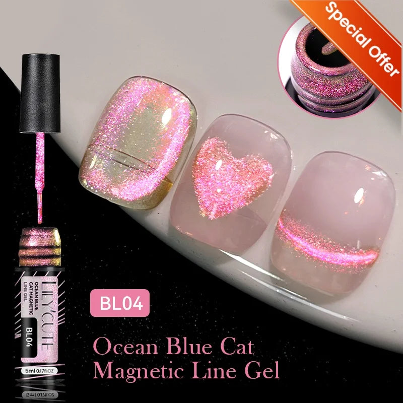 LILYCUTE 5ml Reflective Glitter Nail Liner Gel - Sparkle Art Polish