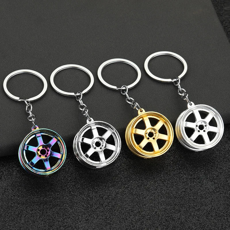 Gearbox Gear Head Metal Keychain for Car Keys
