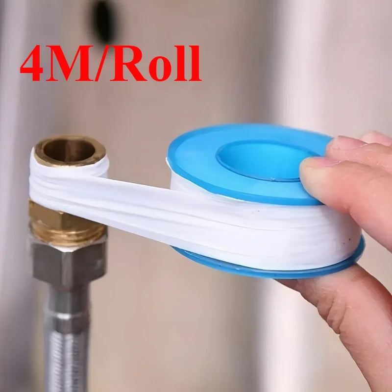 4M PTFE Thread Seal Tape - Oil-Free White Pipe Fitting Tape