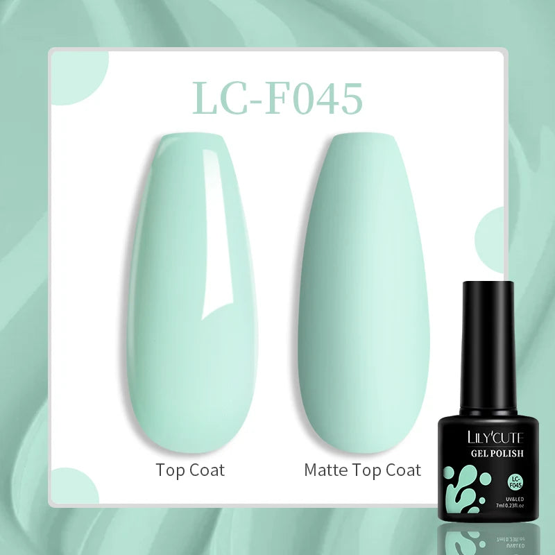 LILYCUTE 7ml UV LED Gel Nail Polish with 129 Color Options